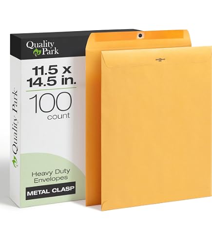 Amazon.com : Quality Park Clasp Envelopes, Brown Kraft, 10 x 15